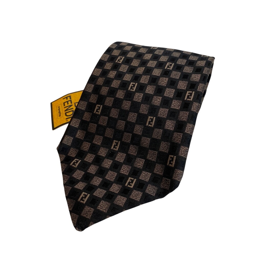 フェンディ FENDI ネクタイ ズッカ ブラック