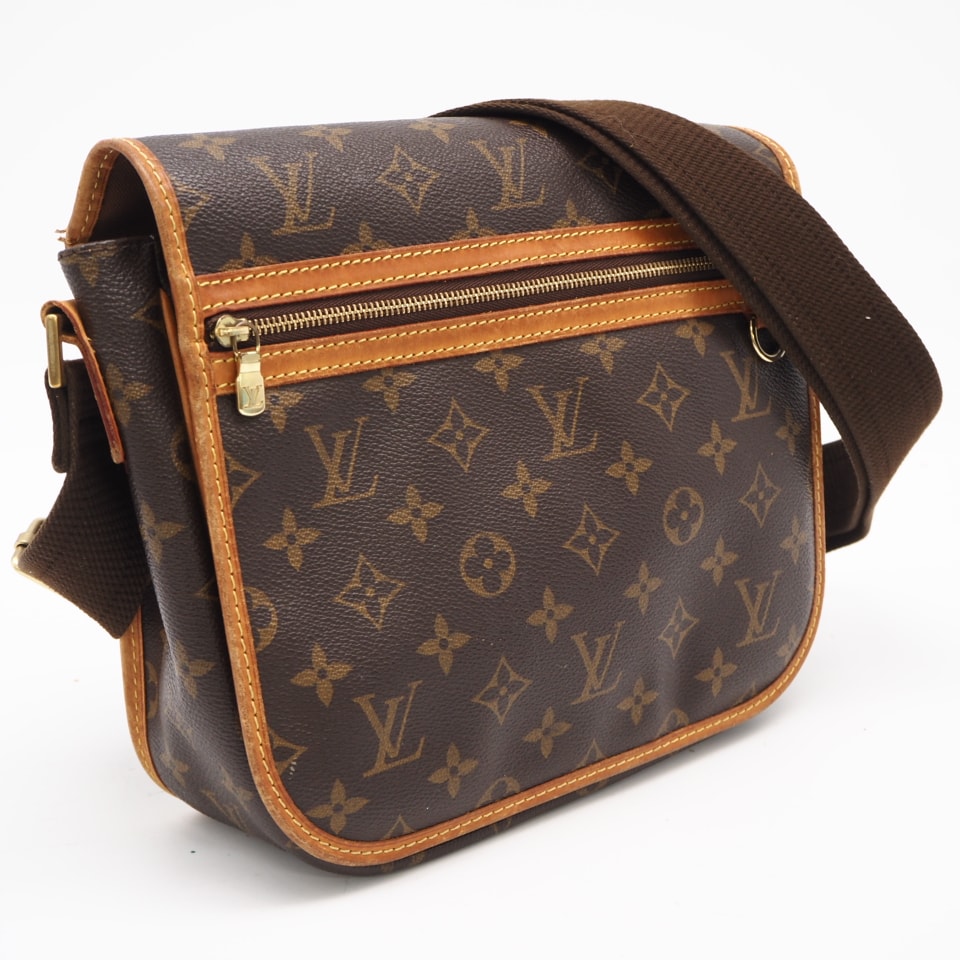 LOUIS VUITTON ルイ・ヴィトン モノグラム キャンバス メッセンジャーボスフォールPM M40106 ショルダーバッグ ブラウン コーティングキャンバス レザー レディース