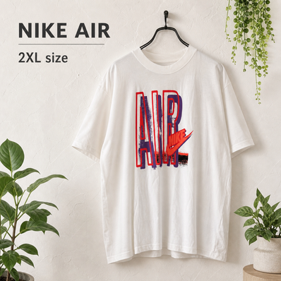 NIKE AIRロゴ Tシャツ 白 2XL 新品 ナイキ ビッグロゴ