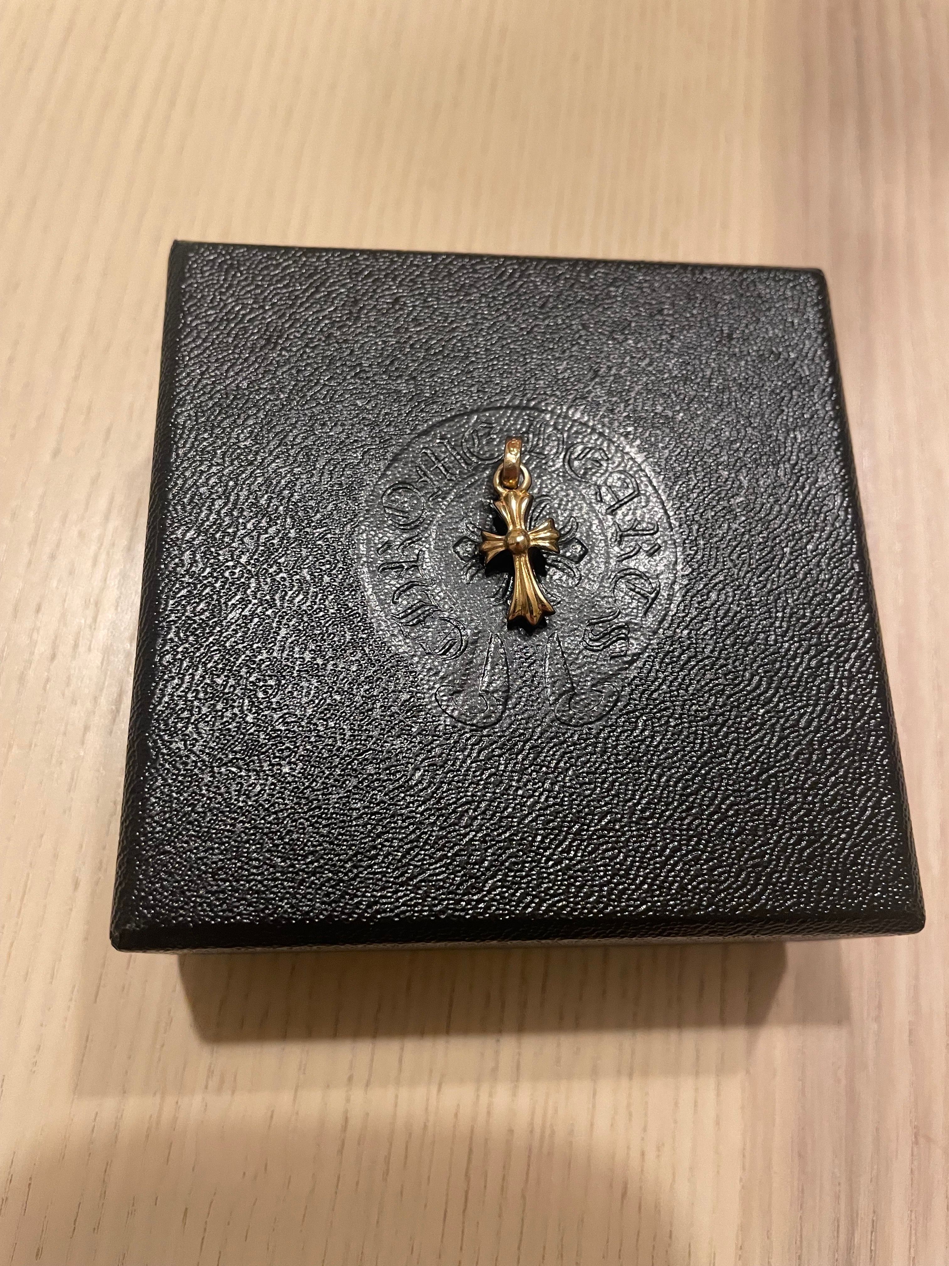 Chrome Hearts 22K CH Cross Baby Fat Charm "Yellow Gold"