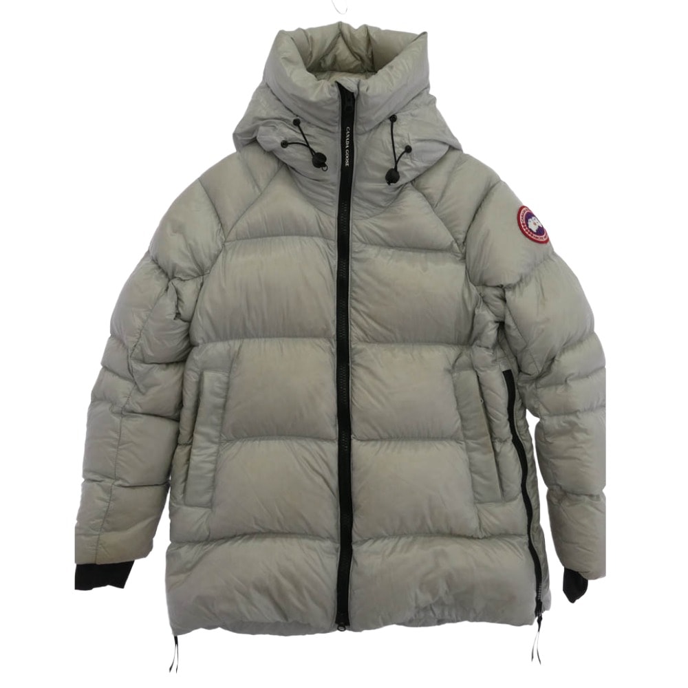 CANADA GOOSE カナダグース ダウンジャケット 2239L サザビーリーグタグ CYPRESS PUFFER サイプレス パッファー ダウンジャケット ワッペン付 グレー系 S【中古】