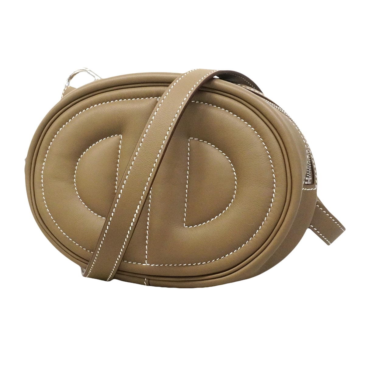 【6gd4417-e】エルメス ショルダーバッグ インザループ スイフト エトゥープ シルバー金具 Z刻印【中古】レディース