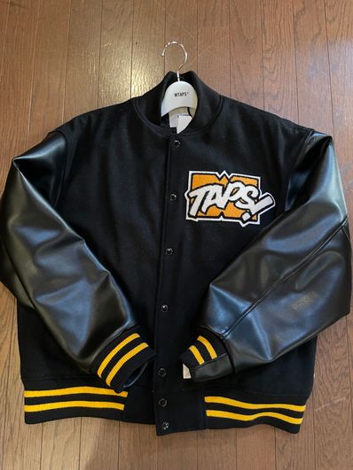 Wtaps New Year's Limited Varsity Jacket Wool. Melton. Toon! "Black"