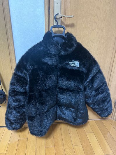 Supreme x The North Face Faux Fur Nuptse Jacket "Black"