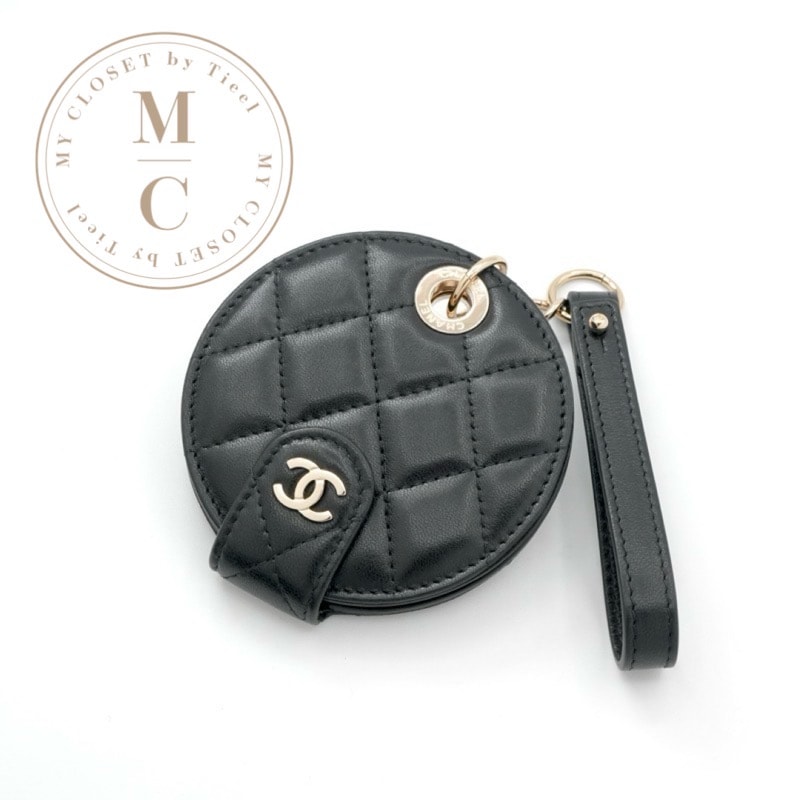 【未使用品】CHANEL シャネル ネームタグ ココマーク マトラッセ 新品・未使用(ワケあり)】シャネル CHANEL チャーム ブラック ゴールド
