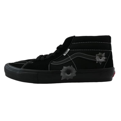 Supreme シュプリーム スニーカー 25SS VN0A5KS1BLK Vans Nate Lowman Skate Grosso Mid バンズ ネイトロウマン スケート グロッソ ミッド スニーカー ブラック系 30cm【新古品】【未使用】【中古】
