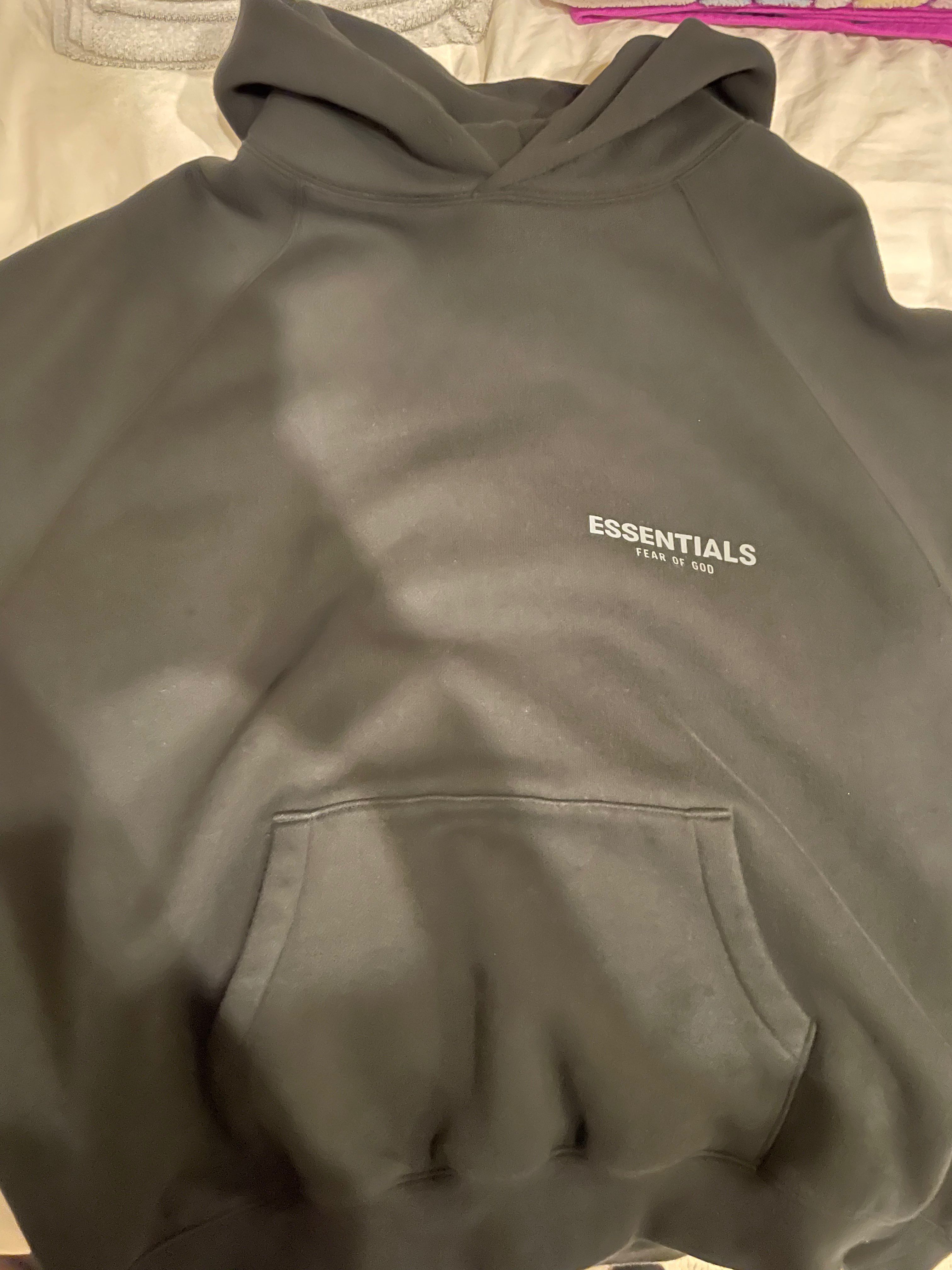 FEAR OF GOD ESSENTIALS PULLOVER HOODIE "Black"