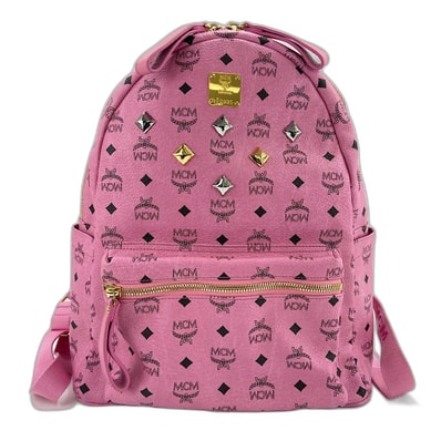 エム・シー・エム MCM ヴィセトス スタッズ リュック・デイパック レザー【中古】