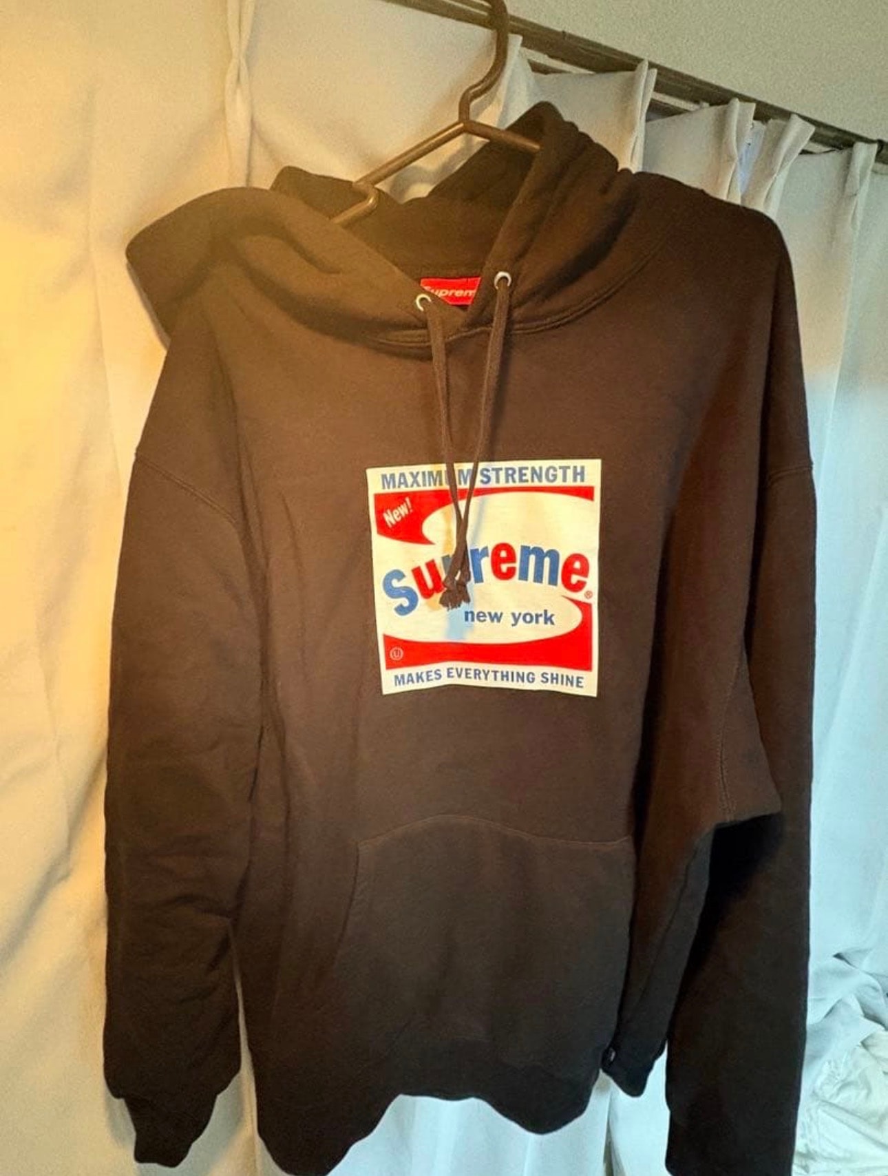 Supreme Shine Hooded Sweatshirt "Black"