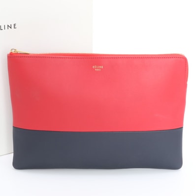 ■美品 セリーヌ セカンドバッグ レザー