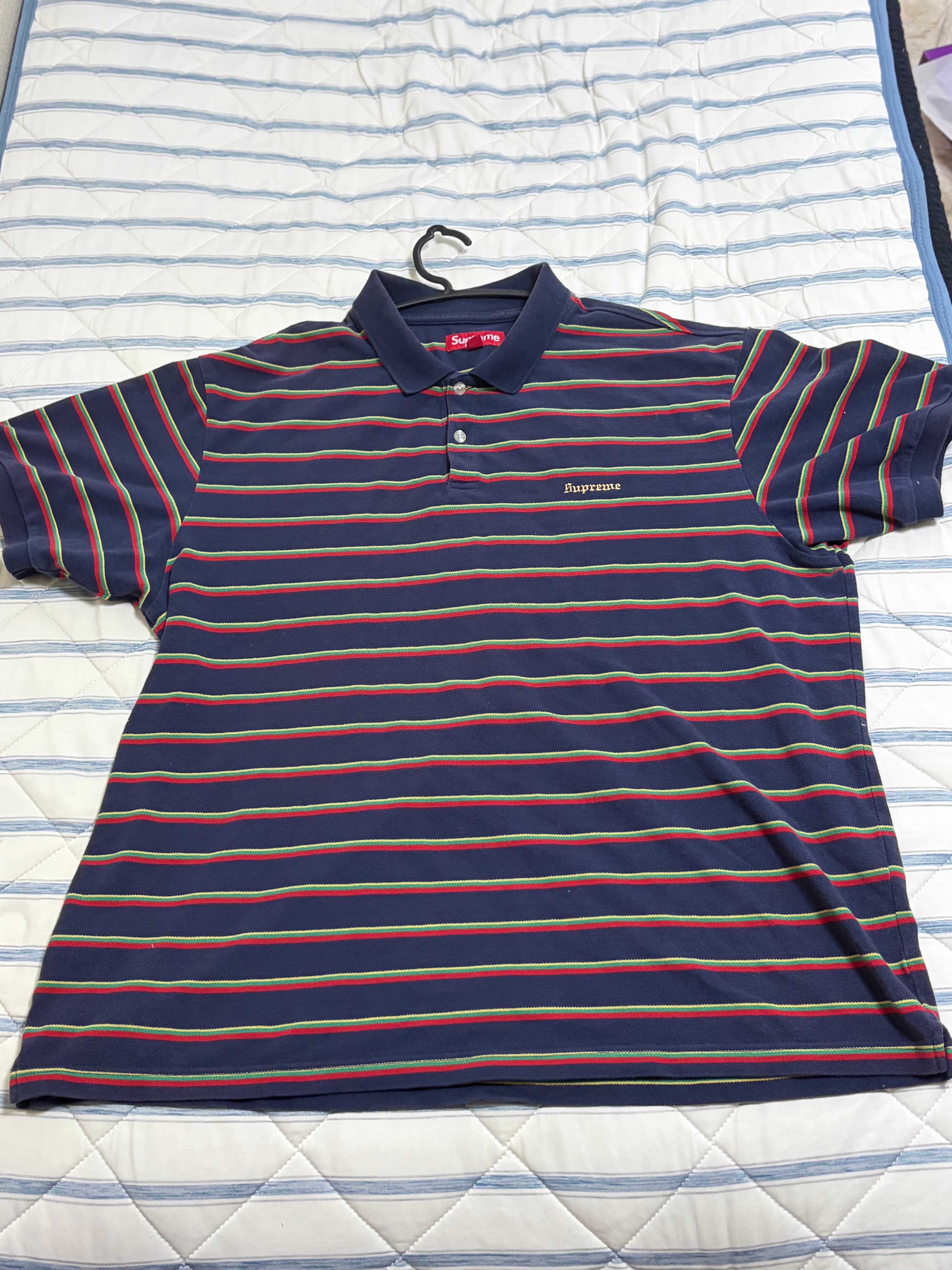 Supreme Washed Stripe Polo 