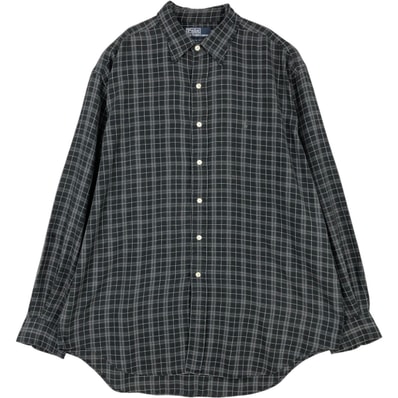 古着 ラルフローレン Ralph Lauren LOWELL SPORT 長袖 コットンチェックシャツ メンズL相当/eaa676623