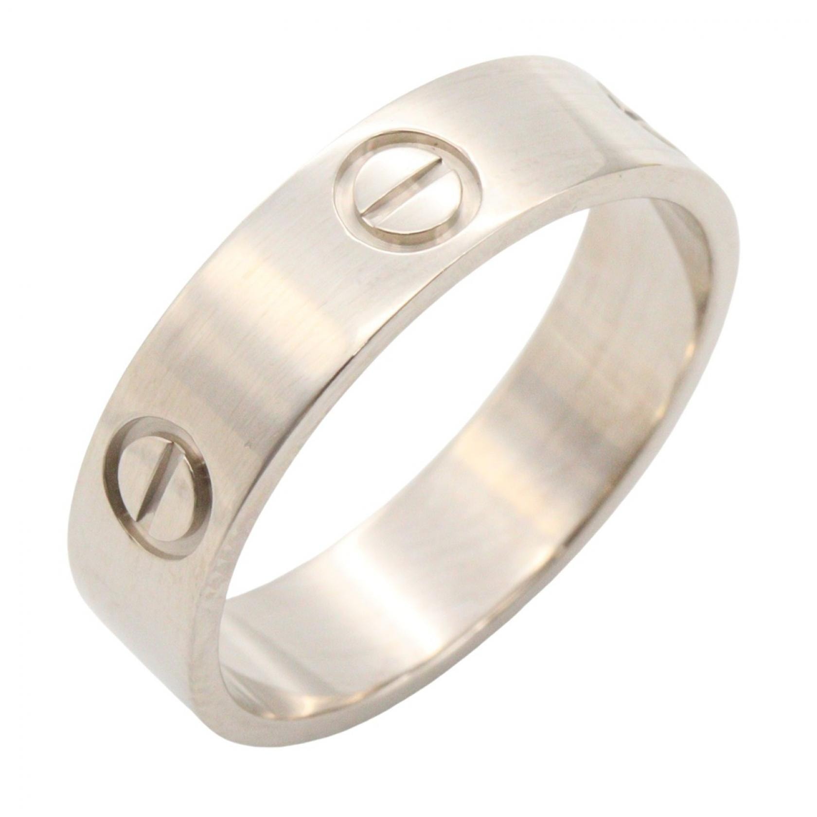 カルティエ CARTIER ラブリング リング・指輪 ジュエリー K18WG(ホワイトゴールド) メンズ レディース シルバー系 B4084700 【中古】