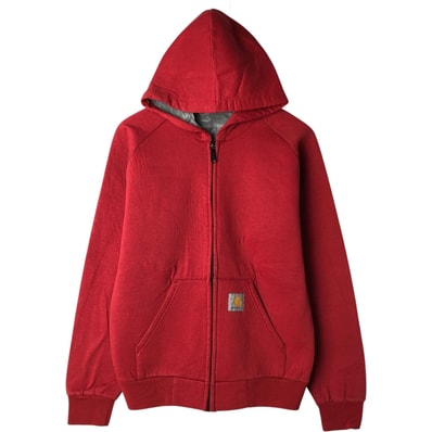 古着 カーハート Carhartt ボンディング スウェットフルジップパーカー メンズM相当/eaa630454