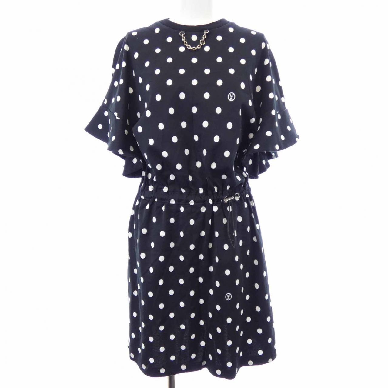ルイヴィトン LOUIS VUITTON ポルカドットコットンジャージー FMJD96OB5 ワンピース