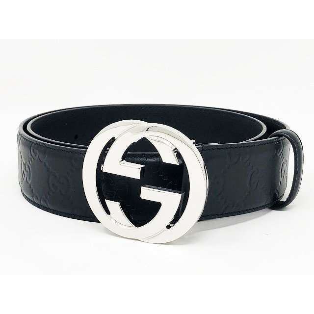 GUCCI Signature Leather Belt "Black"