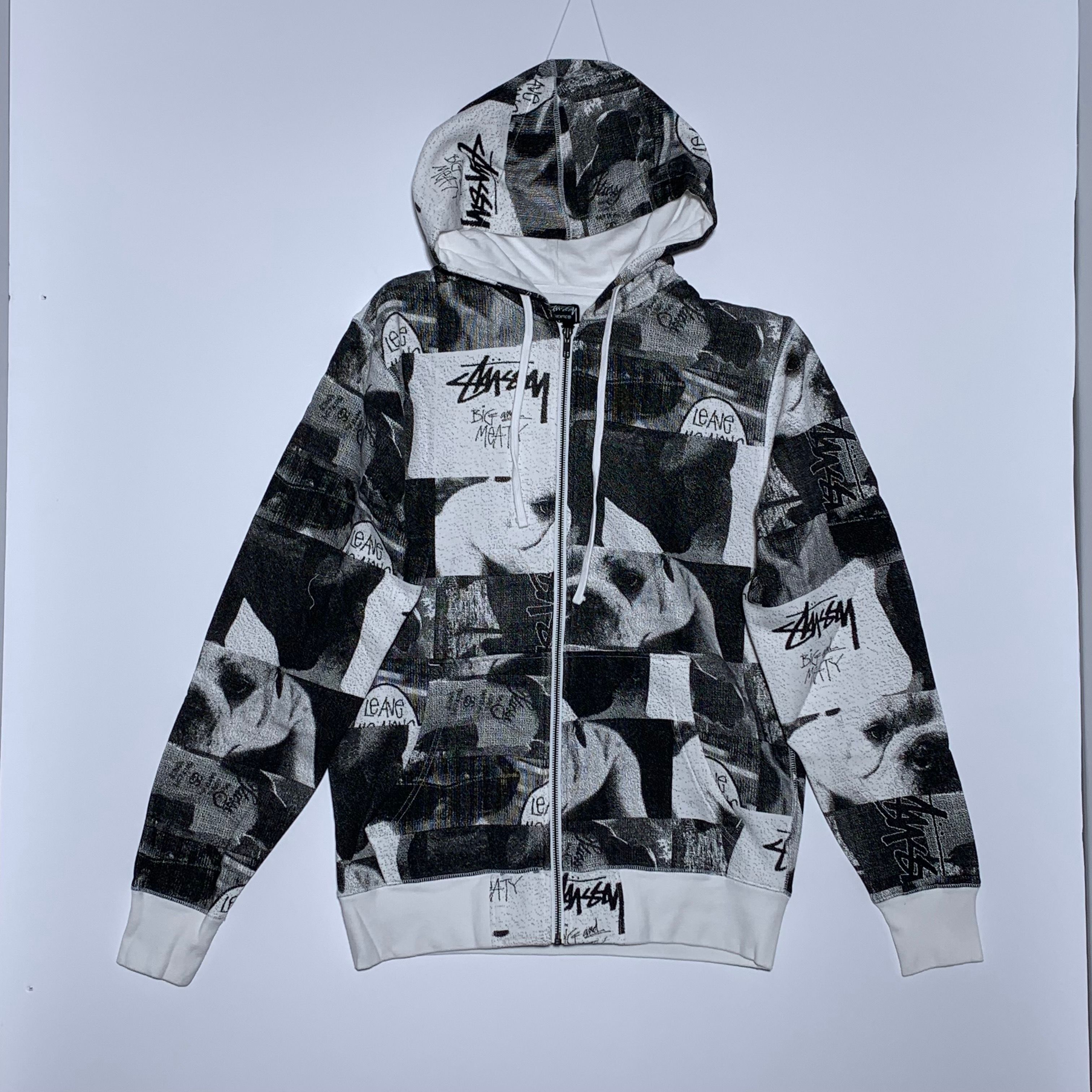 Stussy All-over Pattern Zip Hoodie