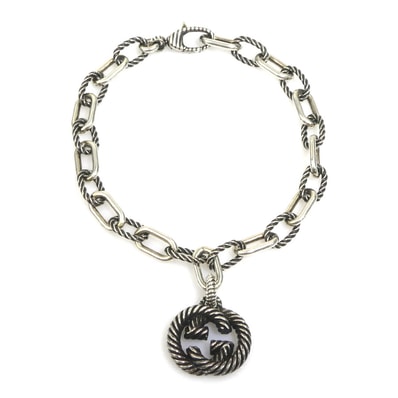 グッチ GUCCI ブレスレット インターロッキングG シルバー925 シルバー ユニセックス【中古】 e62080j