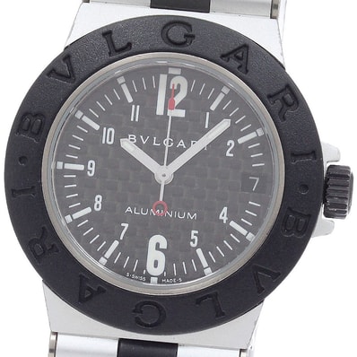 ☆良品 ブルガリ アルミニウム デイト AL32TA ボーイズ 【中古】