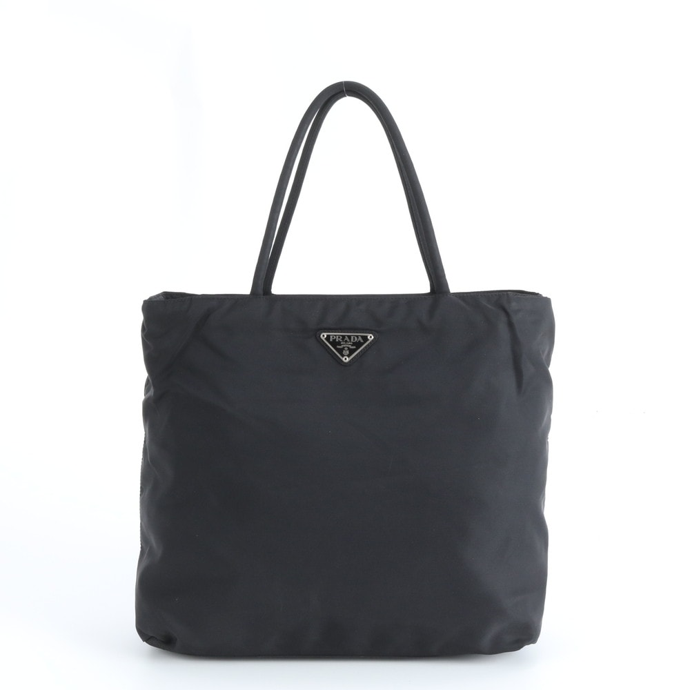 プラダ テスート ナイロントライアングルロゴトート バッグ