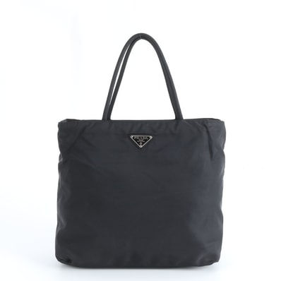 プラダ テスート ナイロントライアングルロゴトート バッグ