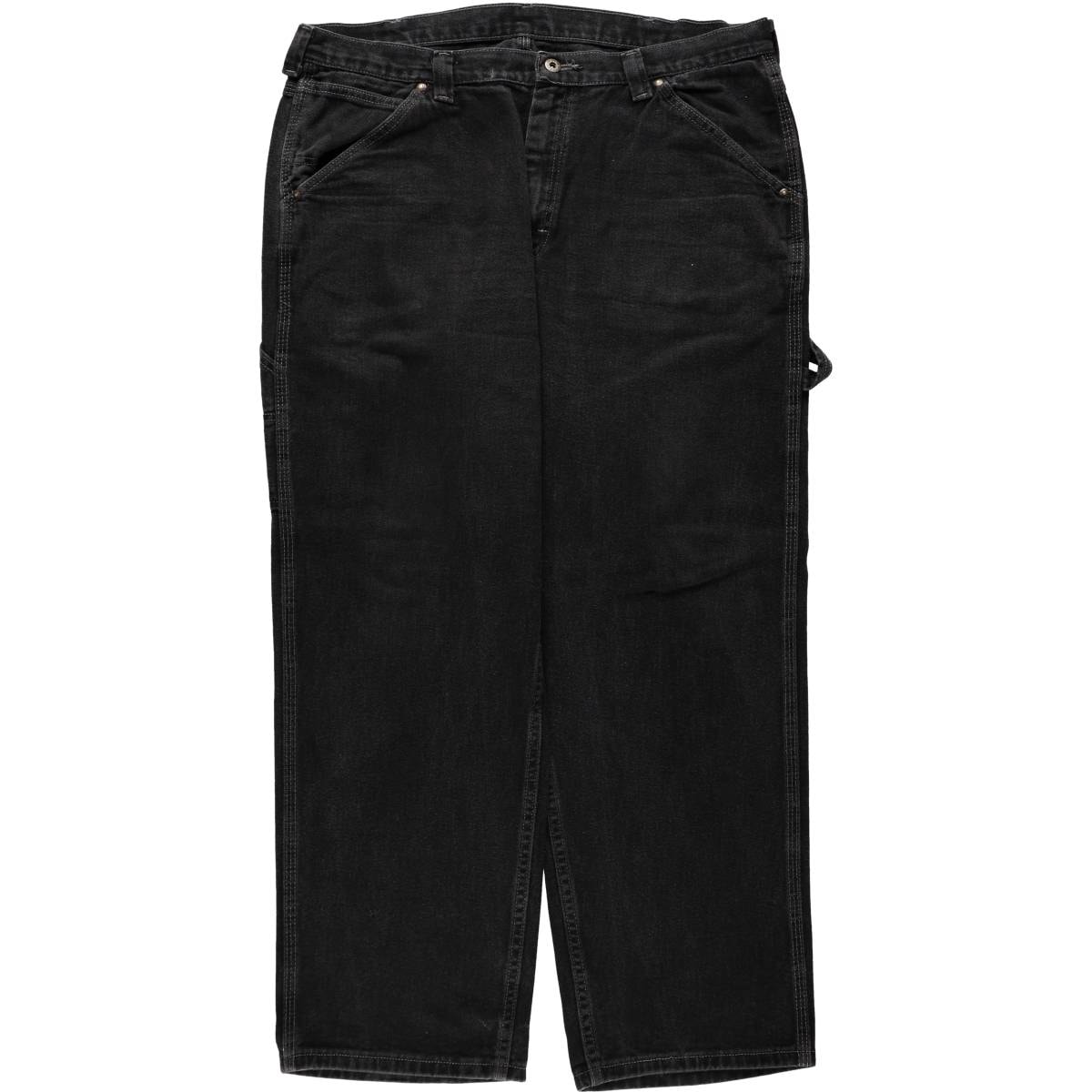 古着 リー Lee DUNGAREES ブラックデニムペインターパンツ メンズw39相当/eaa682590