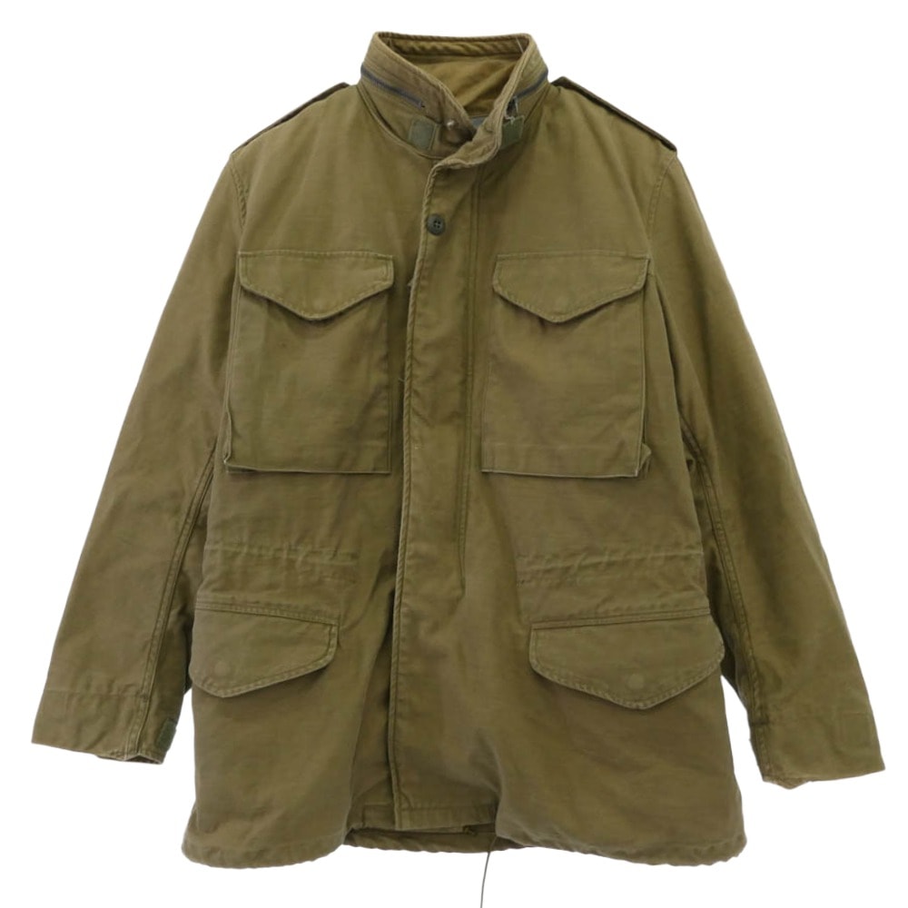 Buzz Rickson's バズリクソンズ ジャケット BR11702 Type M-65 BUZZ RICKSON MFG. CO., INC バックサテン ミリタリー フィールド ジャケット カーキ系 S【中古】