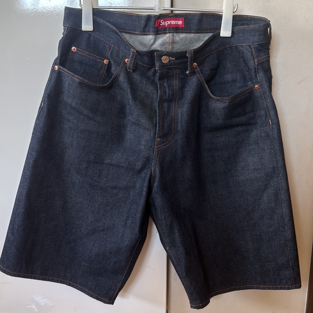 Supreme Baggy Selvedge Denim Short (26SS) "Rigid Indigo"
