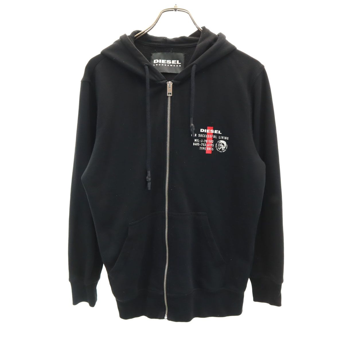 DIESEL 長袖 スウェット ジップパーカー