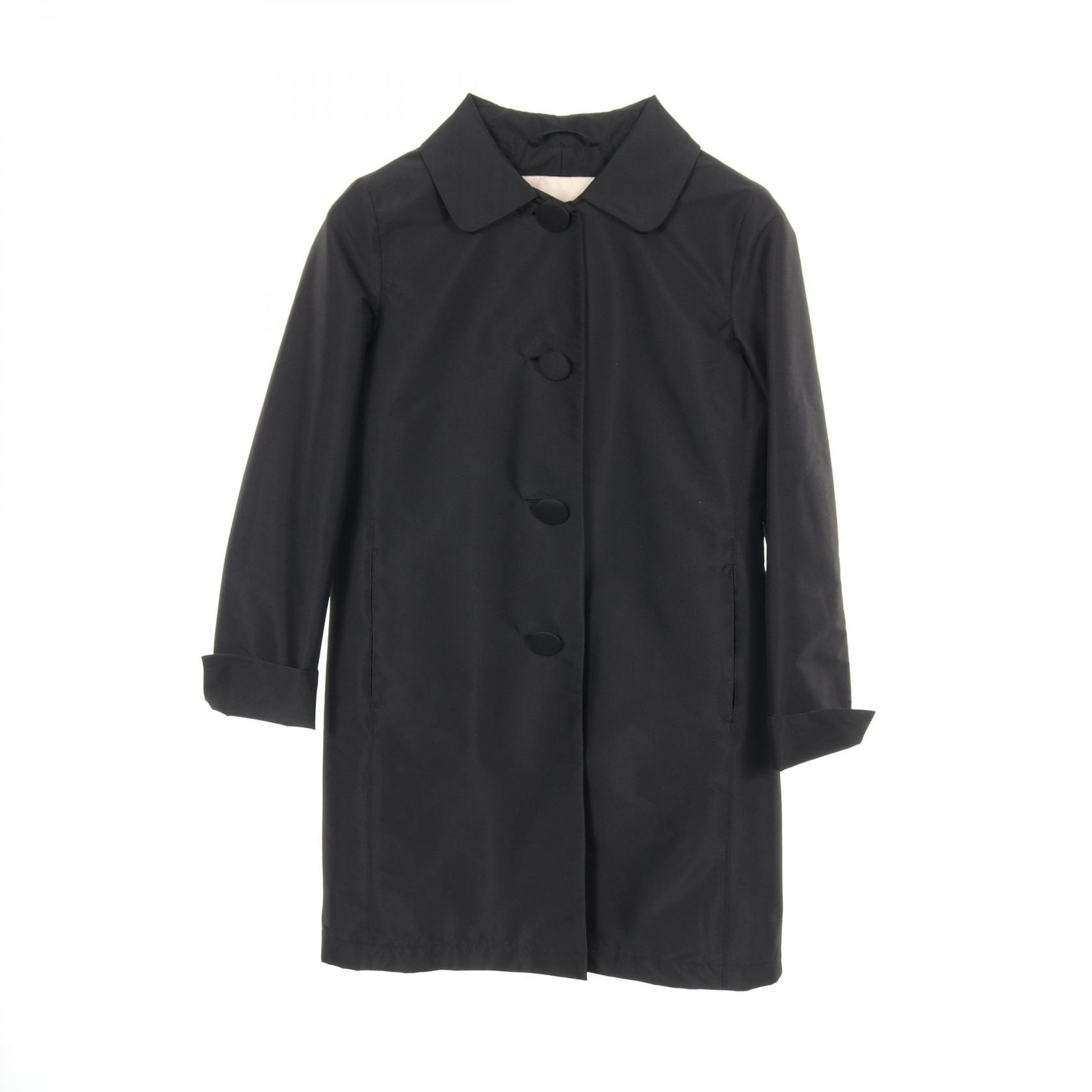 ヘルノ Herno ステンカラーコート 衣料品 アウター ナイロン ポリエステル レディース ブラック系 【中古】