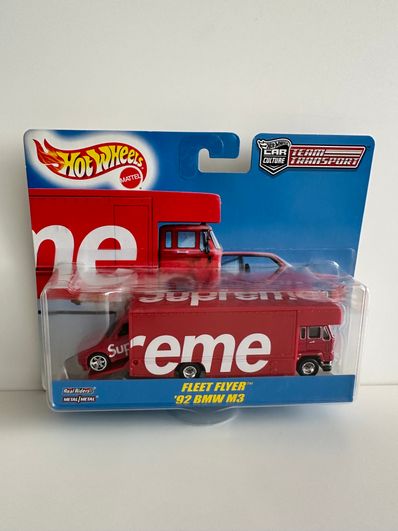 Supreme x Hot Wheels Fleet Flyer + 1992 BMW M3 "Red"