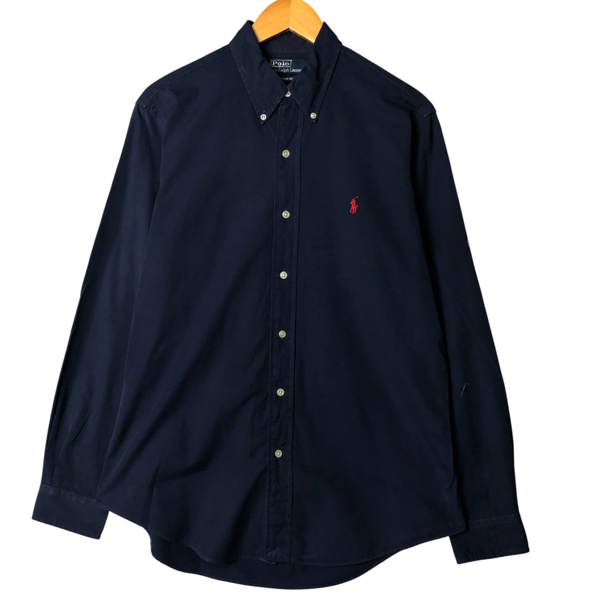 古着 ラルフローレン Ralph Lauren POLO by Ralph Lauren CUSTOM FIT 長袖 ボタンダウンシャツ メンズM相当/eaa585401