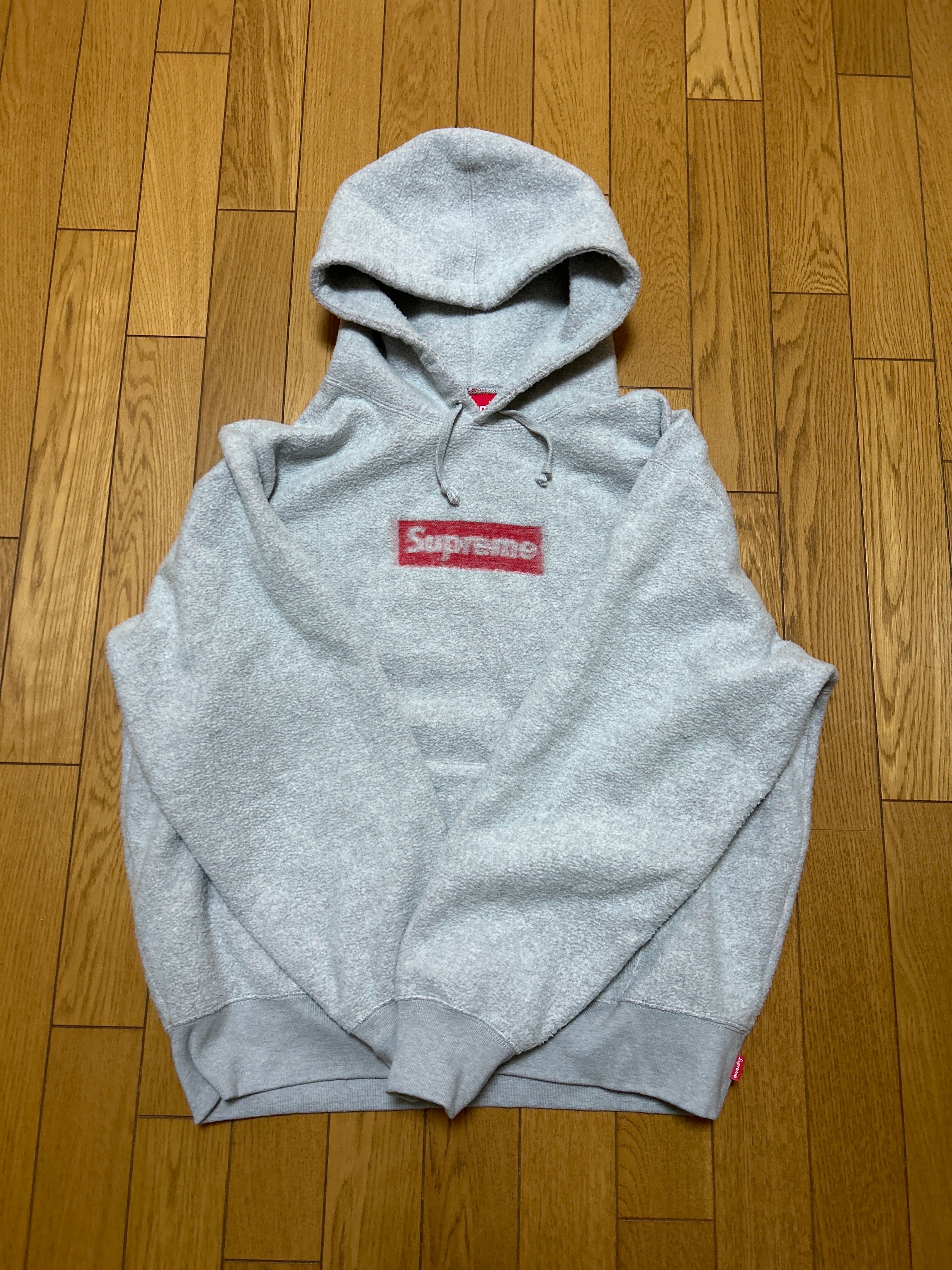 Supreme Inside Out Box Logo Hooded Sweatshirt "Heather Grey"