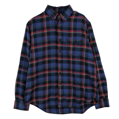 古着 ラルフローレン Ralph Lauren 長袖 ボタンダウン ライトネルチェックシャツ メンズL相当/eaa609106