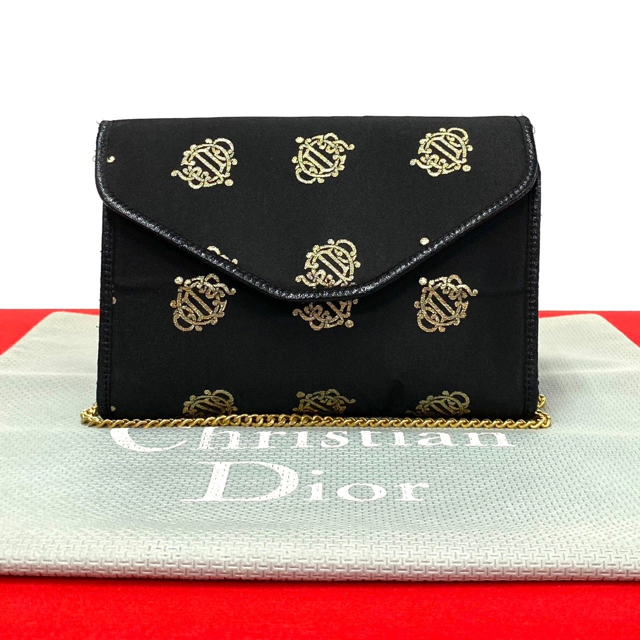 B (目立った傷や汚れなし)】Christian Dior ディオール サテン