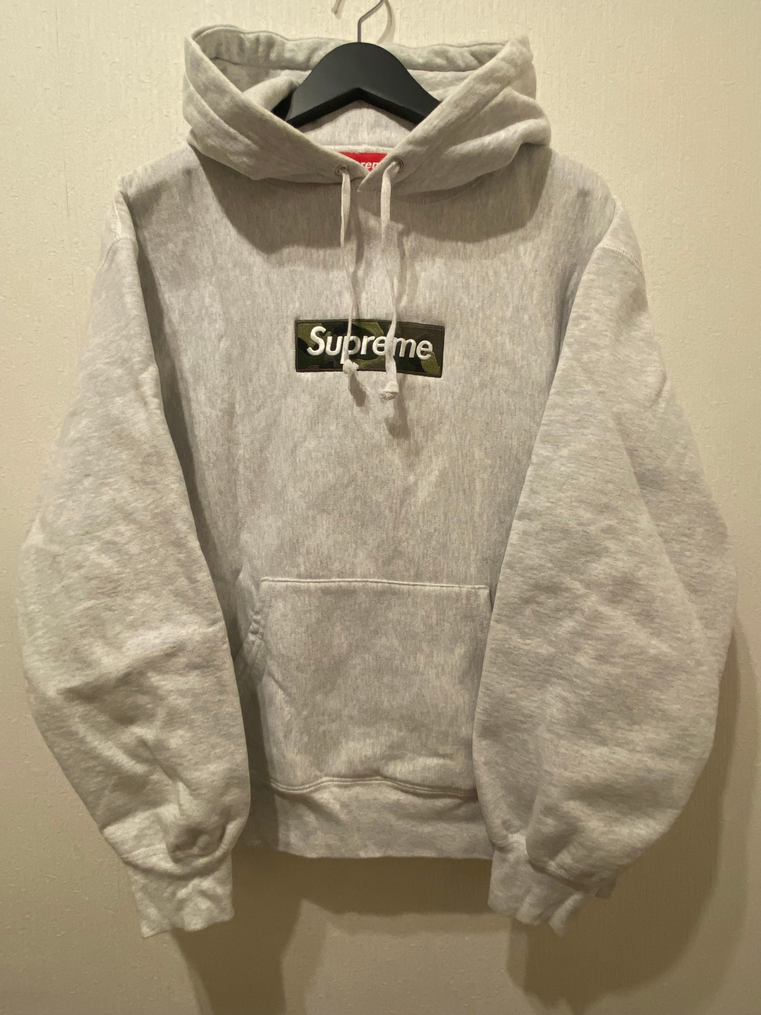 Supreme Box Logo Hooded Sweatshirt "Ash Grey" (23FW)