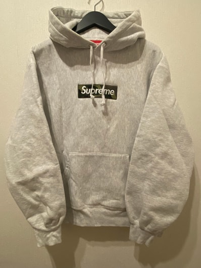 Supreme Box Logo Hooded Sweatshirt "Ash Grey" (23FW)