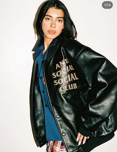 Snakeskin Applique Leather Bomber
