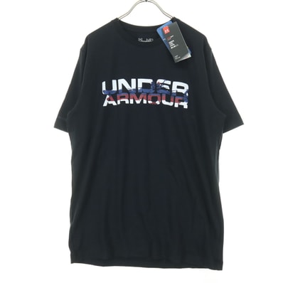 未使用 UNDER ARMOUR アンダーアーマー 宇宙戦艦ヤマト コラボ プリント 半袖 Tシャツ MD ブラック 外袋付属