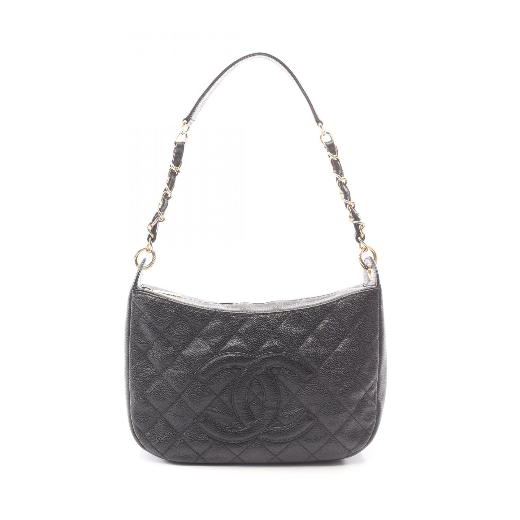 シャネル CHANEL マトラッセ ショルダーバッグ バッグ キャビアスキン(グレインドカーフ) レディース ブラック系 【中古】