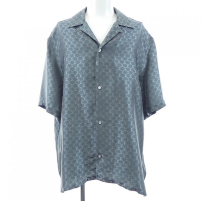 ルイヴィトン LOUIS VUITTON ショートスリーブジャガードシルクプレンドシャツ HRS30WKSY S/Sシャツ