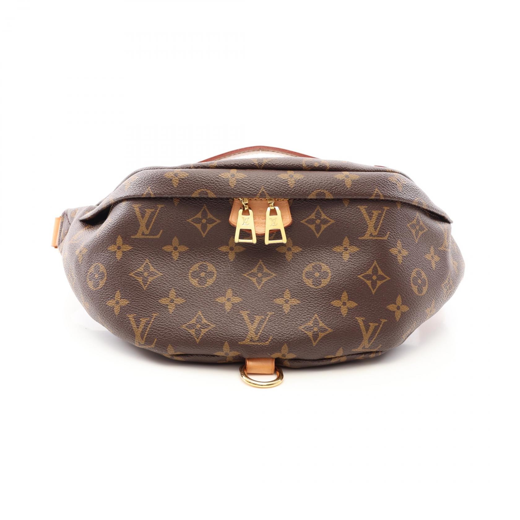 ルイ・ヴィトン LOUIS VUITTON バムバッグ モノグラム ウエストバッグ ボディバッグ バッグ PVCコーティングキャンバス レザー メンズ レディース ブラウン系 M43644 【中古】
