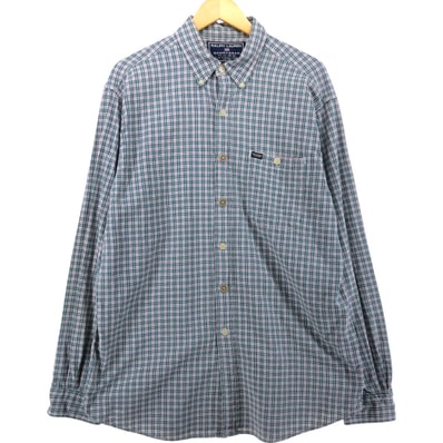 古着 90~00年代 ラルフローレン Ralph Lauren SPORTSMAN 長袖 ボタンダウンチェックシャツ メンズL相当/eaa539314