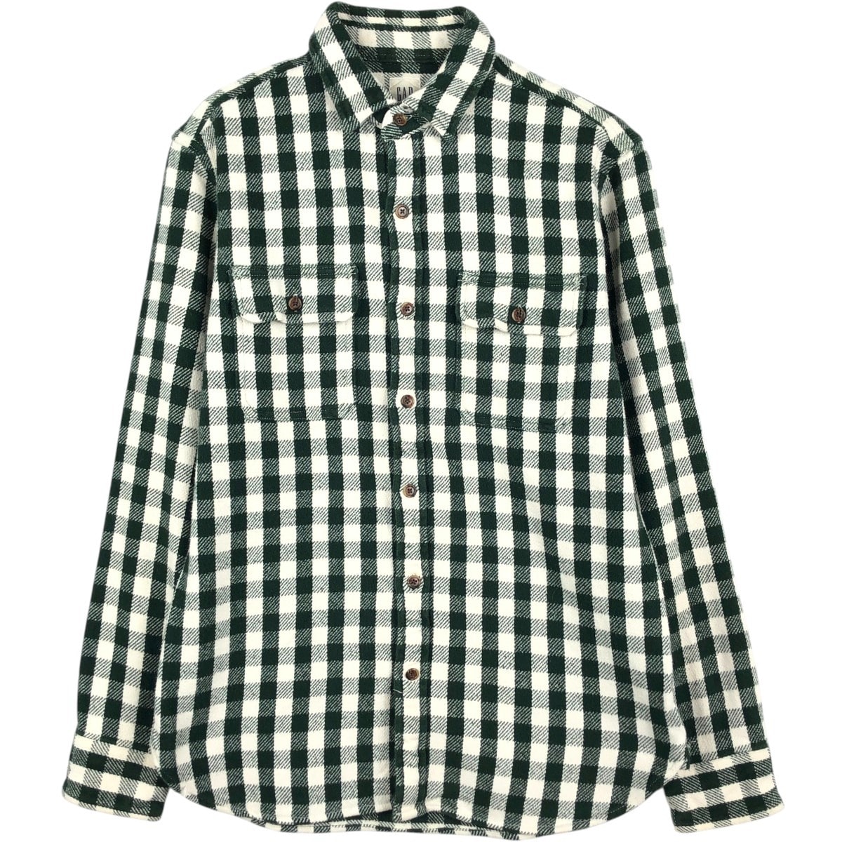 古着 ギャップ GAP ギンガムチェック 長袖 フランネルチェックシャツ メンズS相当 ヴィンテージ/eaa666140