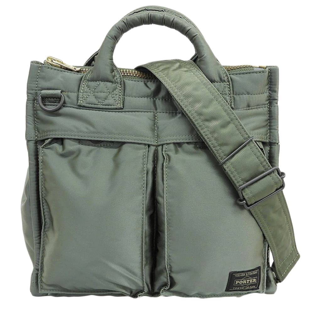 ポーター スクエア トートバッグ 2WAYバッグ メンズ セージグリーン 622-27844