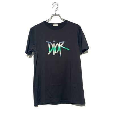 Dior × Shawn Stussy Logo T-shirt "Black"