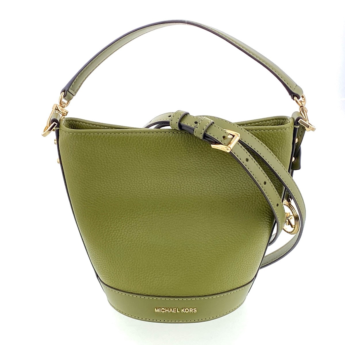 【値下げ】Michael Kors マイケルコース タウンゼント ペブレレザー 2WAYショルダーバッグ ショルダーバッグ 32R4G10C5L レザー カーキ  レディース【中古】