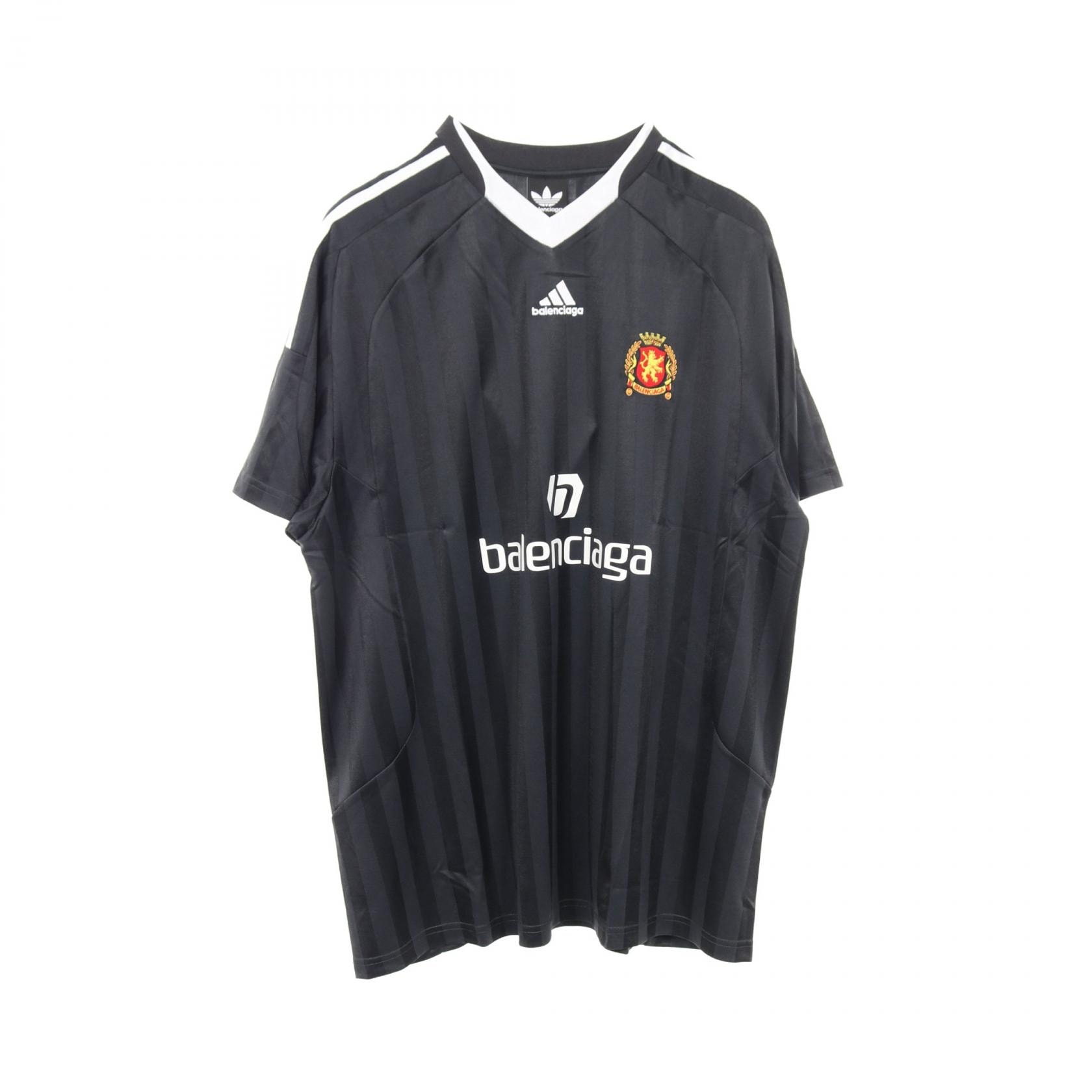 バレンシアガ BALENCIAGA BALENCIAGA × adidas ゲーム 半袖Tシャツ 衣料品 トップス ポリエステル メンズ ブラック系 / グレー系 723663 【中古】