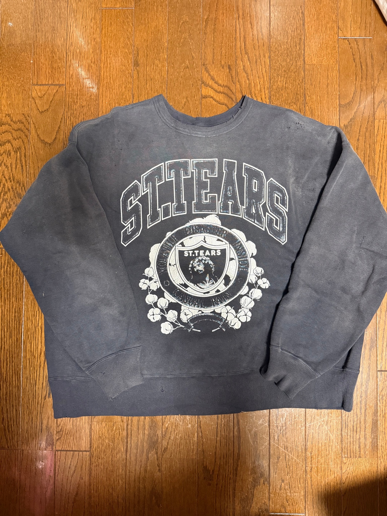 Saint Mxxxxxx x Denim Tears CRW Sweat/ST Tears "Grey"
