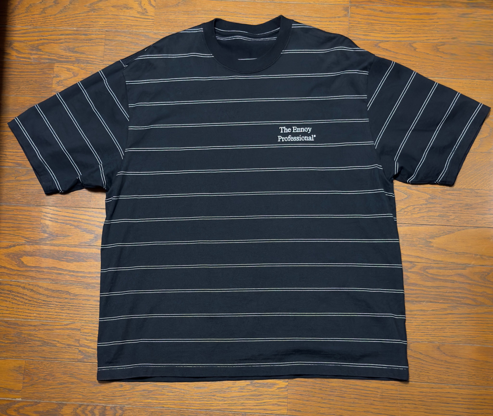 ENNOY Panel Border S/S T-Shirt "Black" (25SS) SS25BRENCT02AM